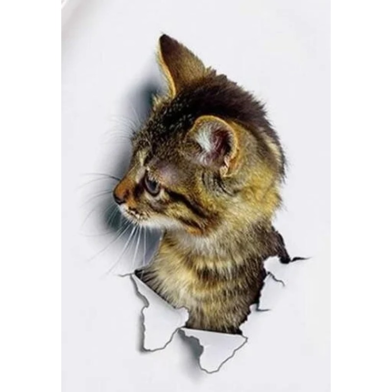 3pcs 3D Cute Cat Self-adhesive - Pvc Panel Background recension och pris