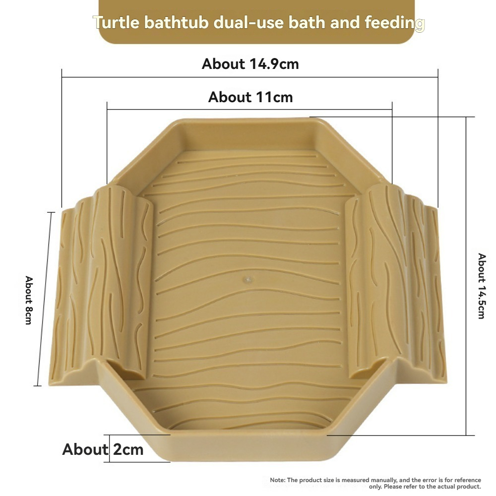Yellow edge turtle bath basin  - Water Dish Reptile recension och pris