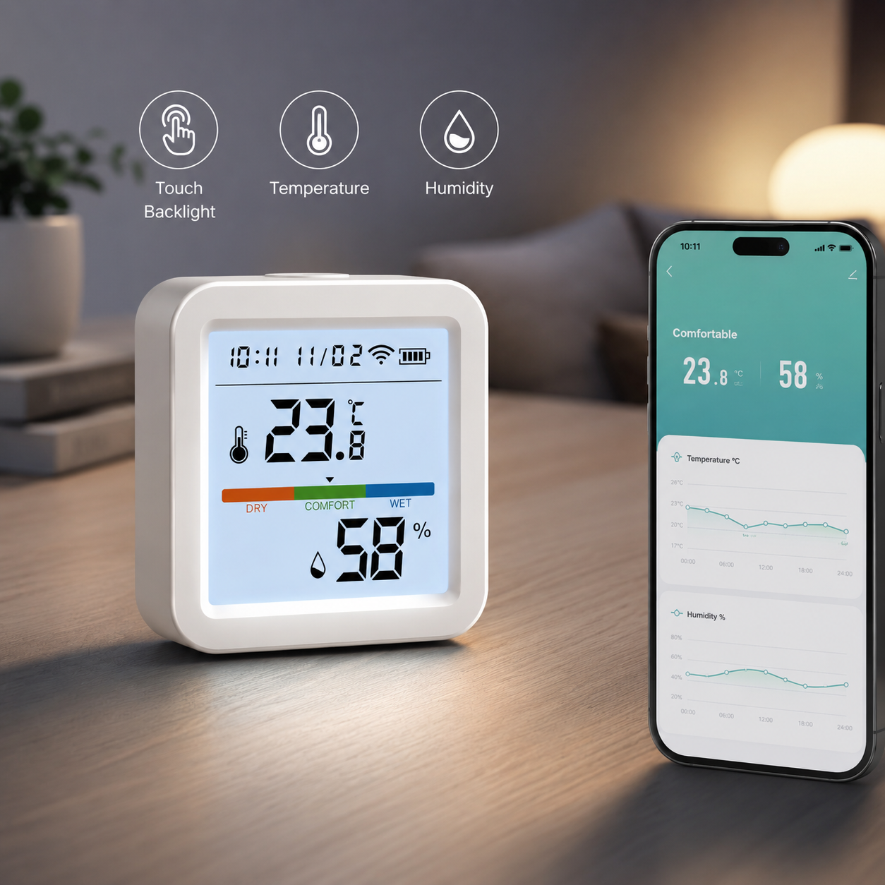 Tuya WiFi Temperature Humidity - Digital Hygrometer Probe recension och pris