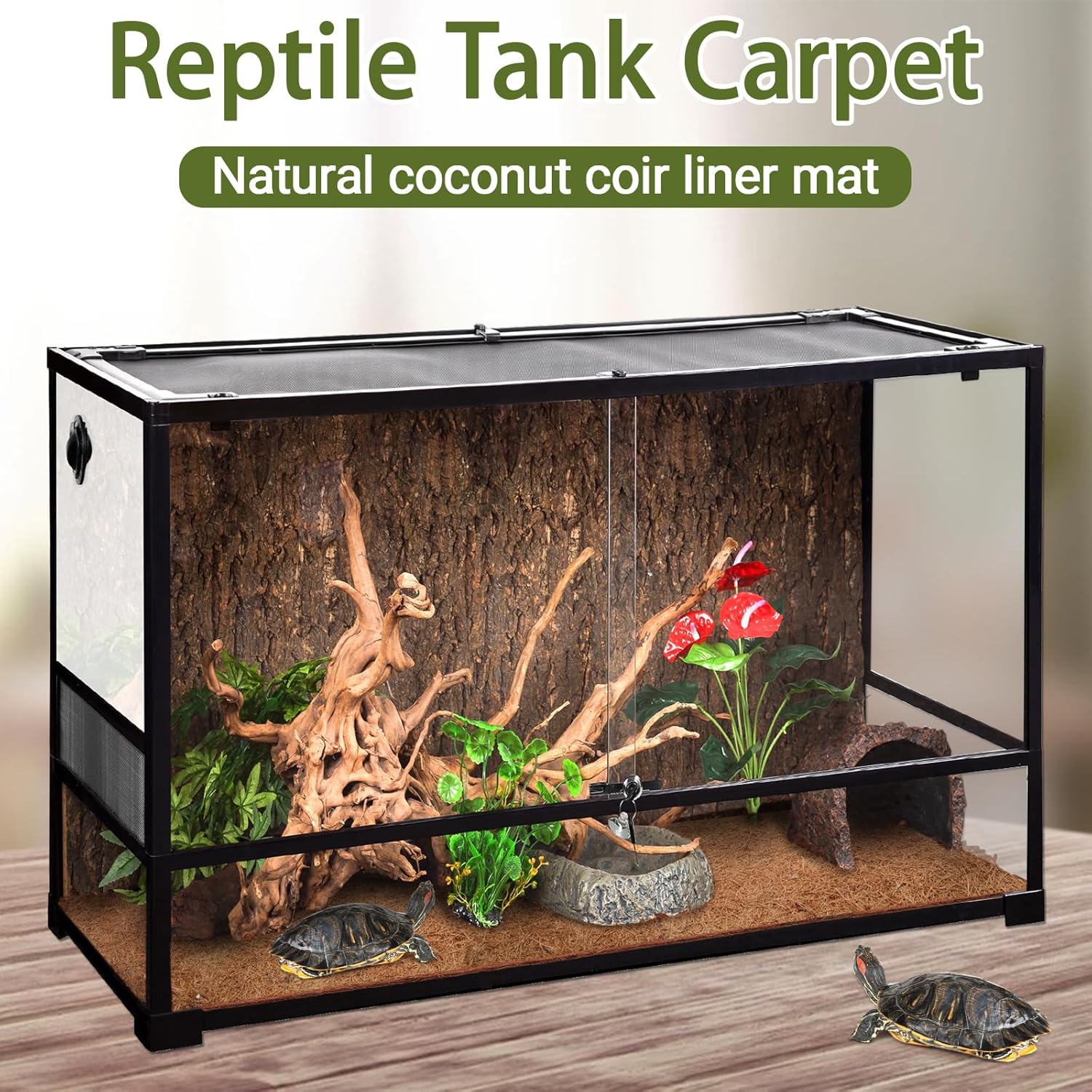 3 Rolls Reptile Carpet, 24x48i - Substrate Coconut Fiber recension och pris
