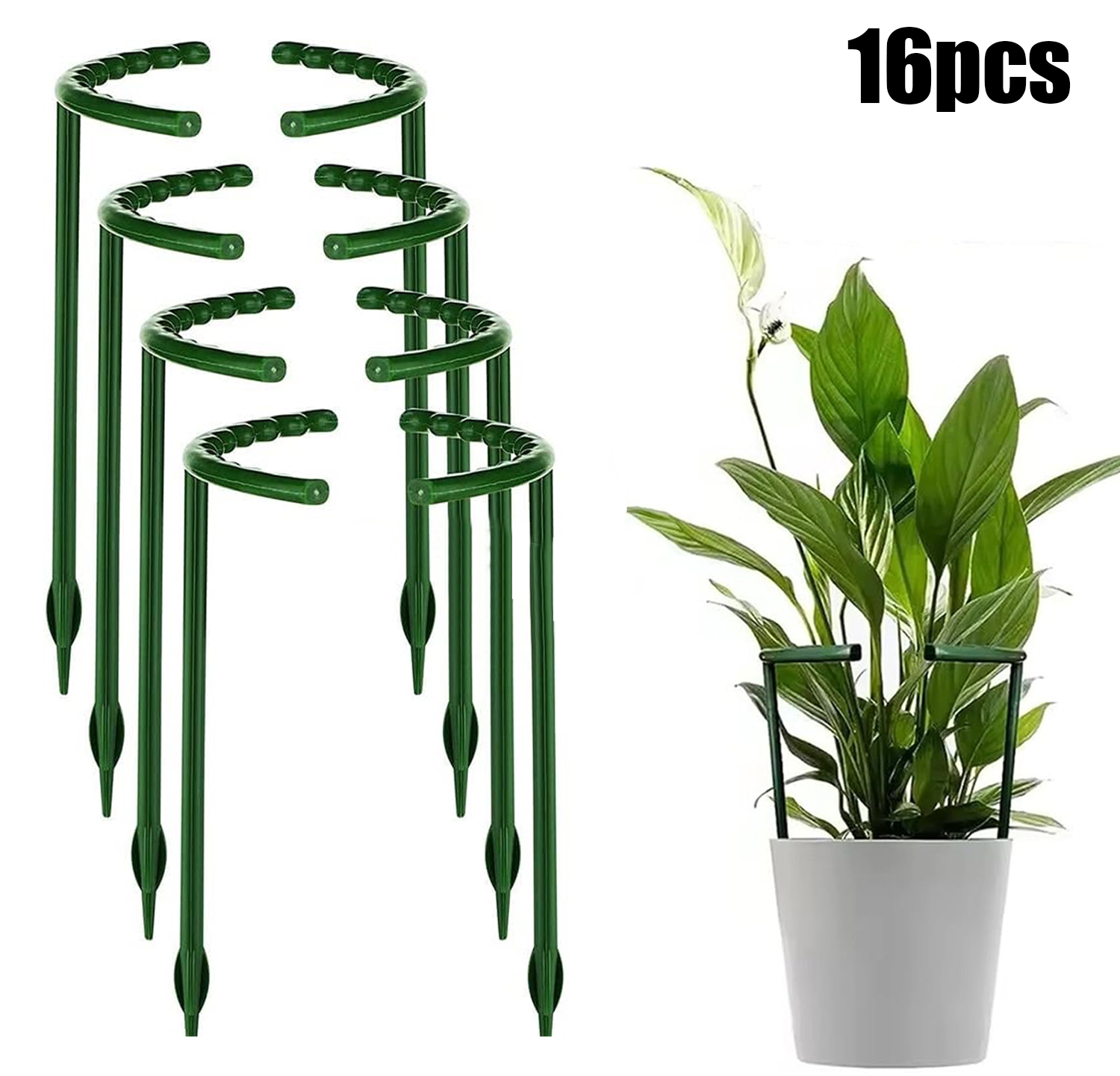 1/16pcs Plant Support Stake Fl - Vine Climbing Plastic recension och pris