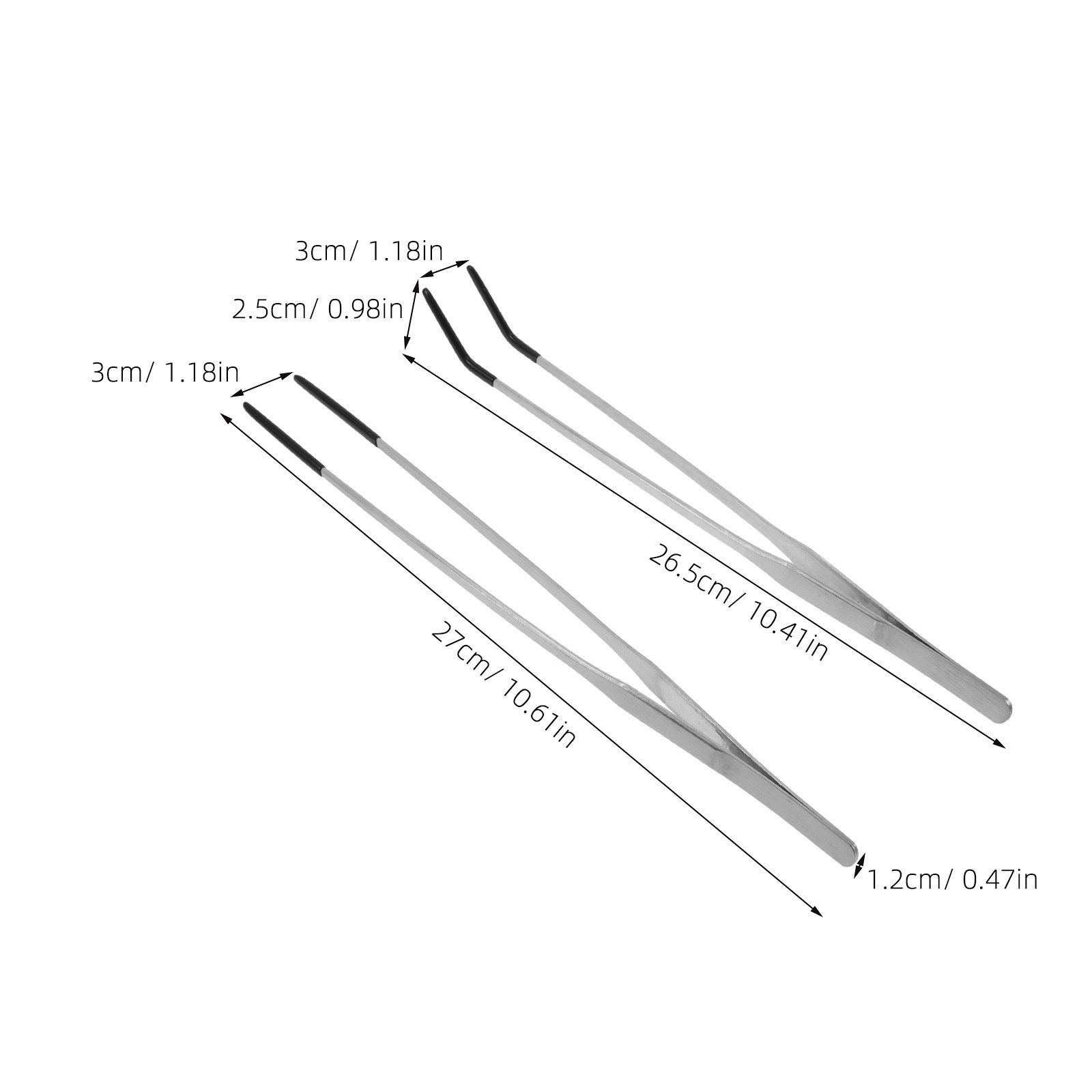 2Pcs Stainless Steel Feeding T - Feeding Tong Stainless recension och pris