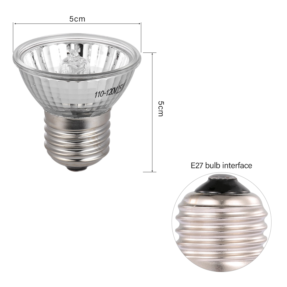 25W Halogen Heat Lamp UVA UVB  - Basking Bulb Halogen recension och pris