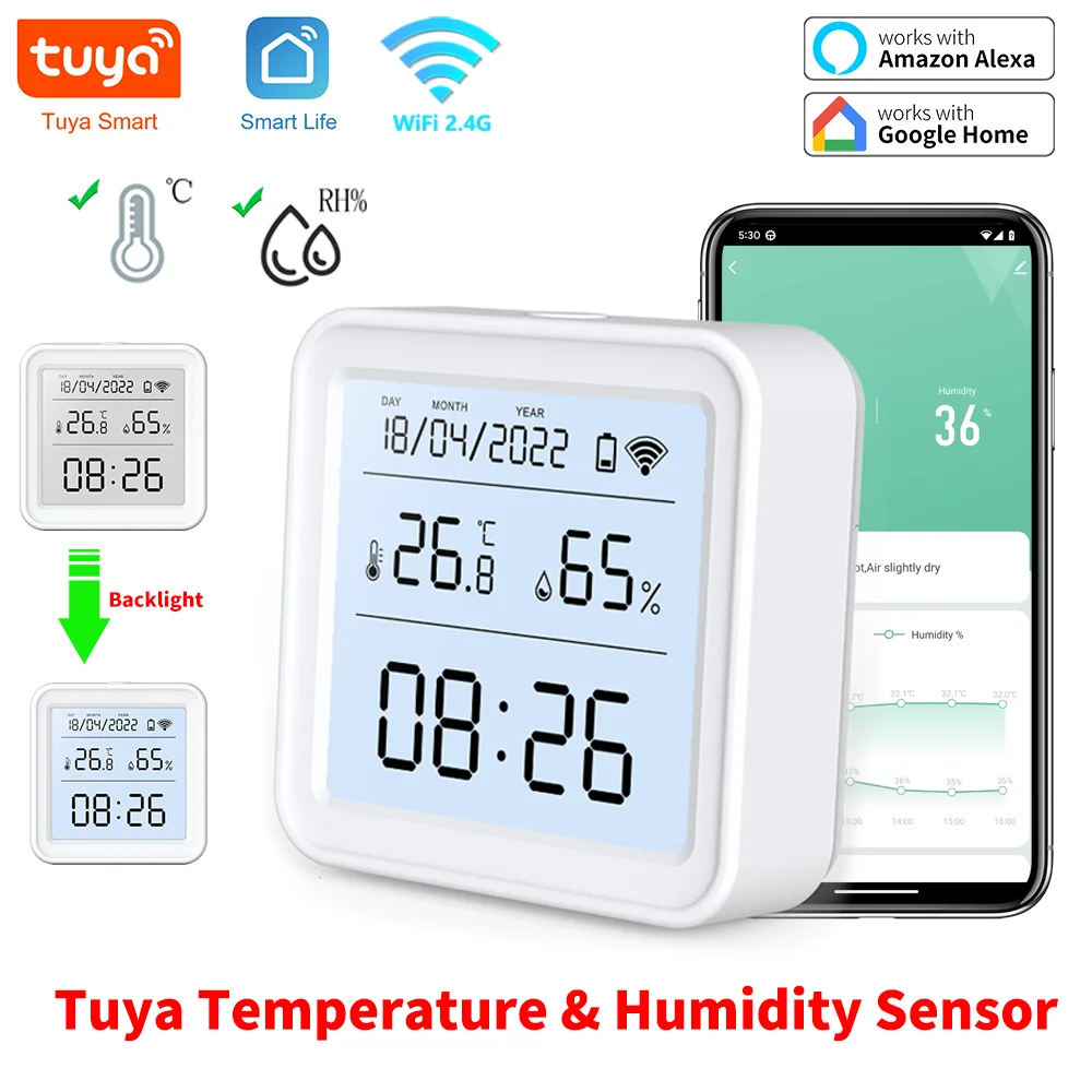 Tuya New WiFi Temperature Humi - Digital Hygrometer Probe recension och pris