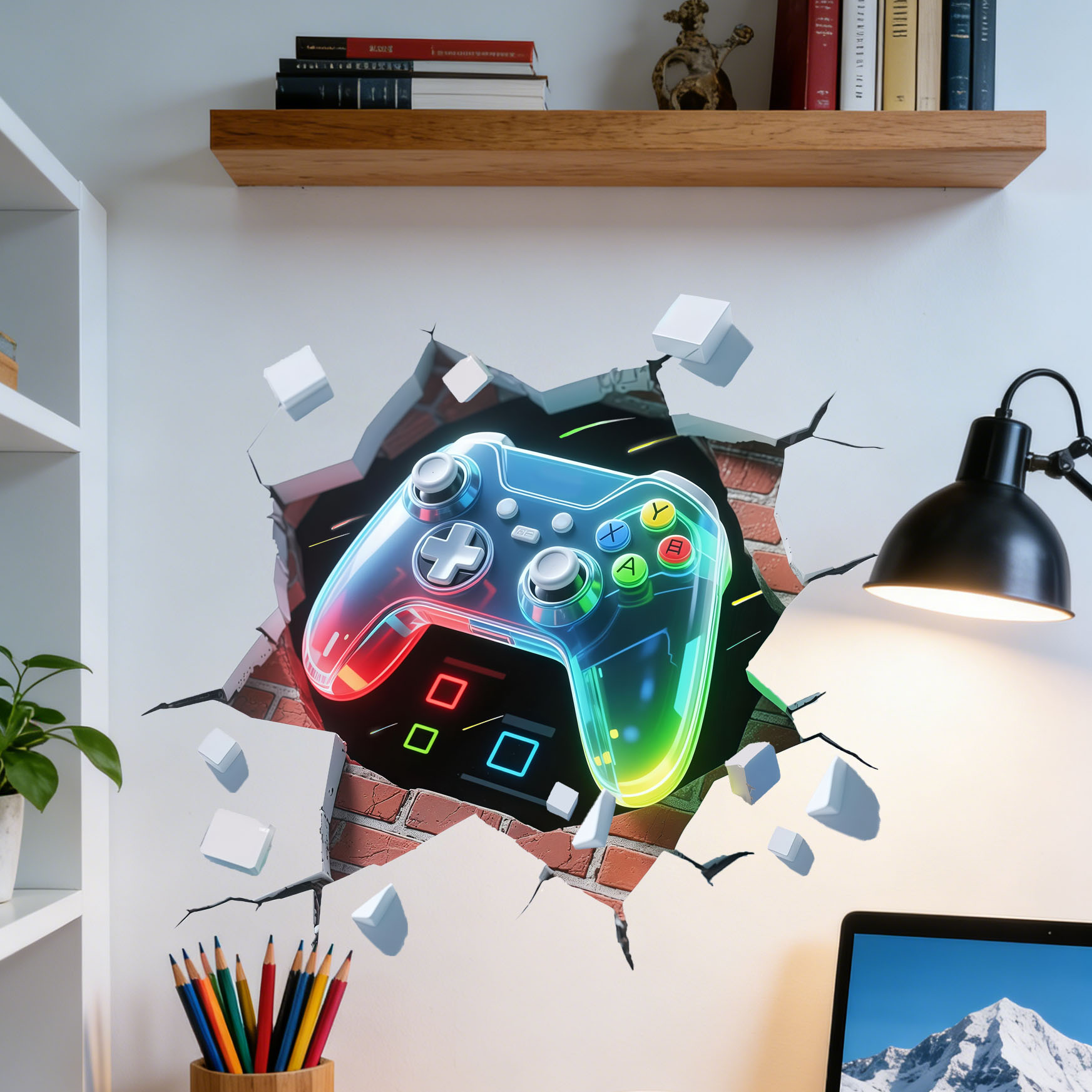 Game Controller Decal for Boys - Pvc Panel Background recension och pris