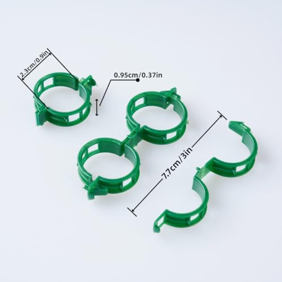 100 Pcs Plant Support Clips Pl - Vine Climbing Plastic recension och pris