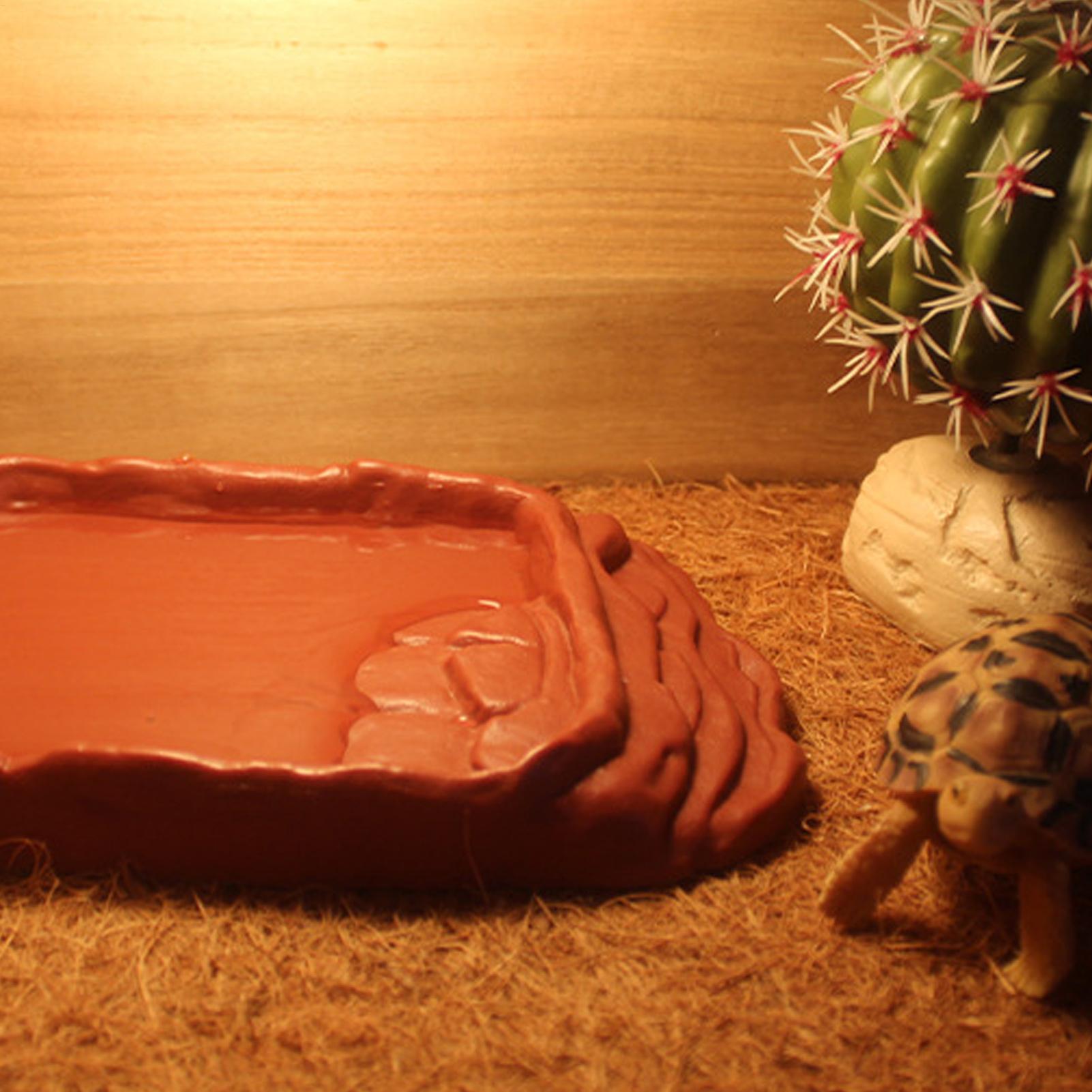 Turtle Water Dish With Anti-Sl - Water Dish Reptile recension och pris