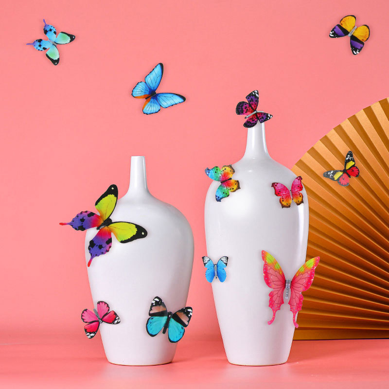 12Pcs 3D Butterfly Wall Sticke - Pvc Panel Background recension och pris