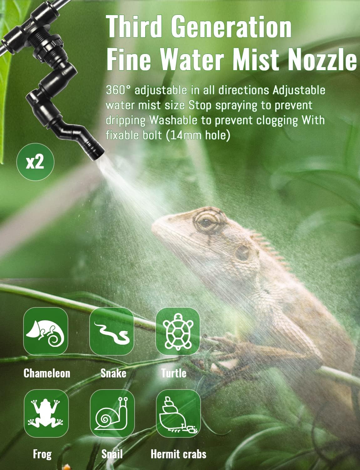 Automatic Rainforest Timing Sp - Misting Nozzle Reptile recension och pris