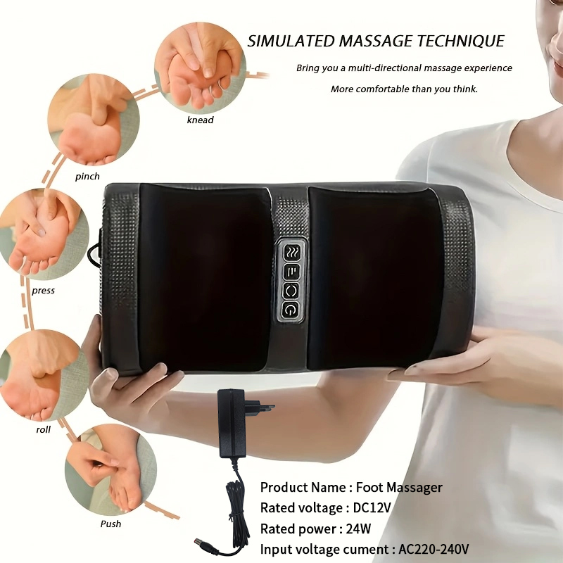 Heating and Kneading Foot Mass - Timer Dual Outlet recension och pris