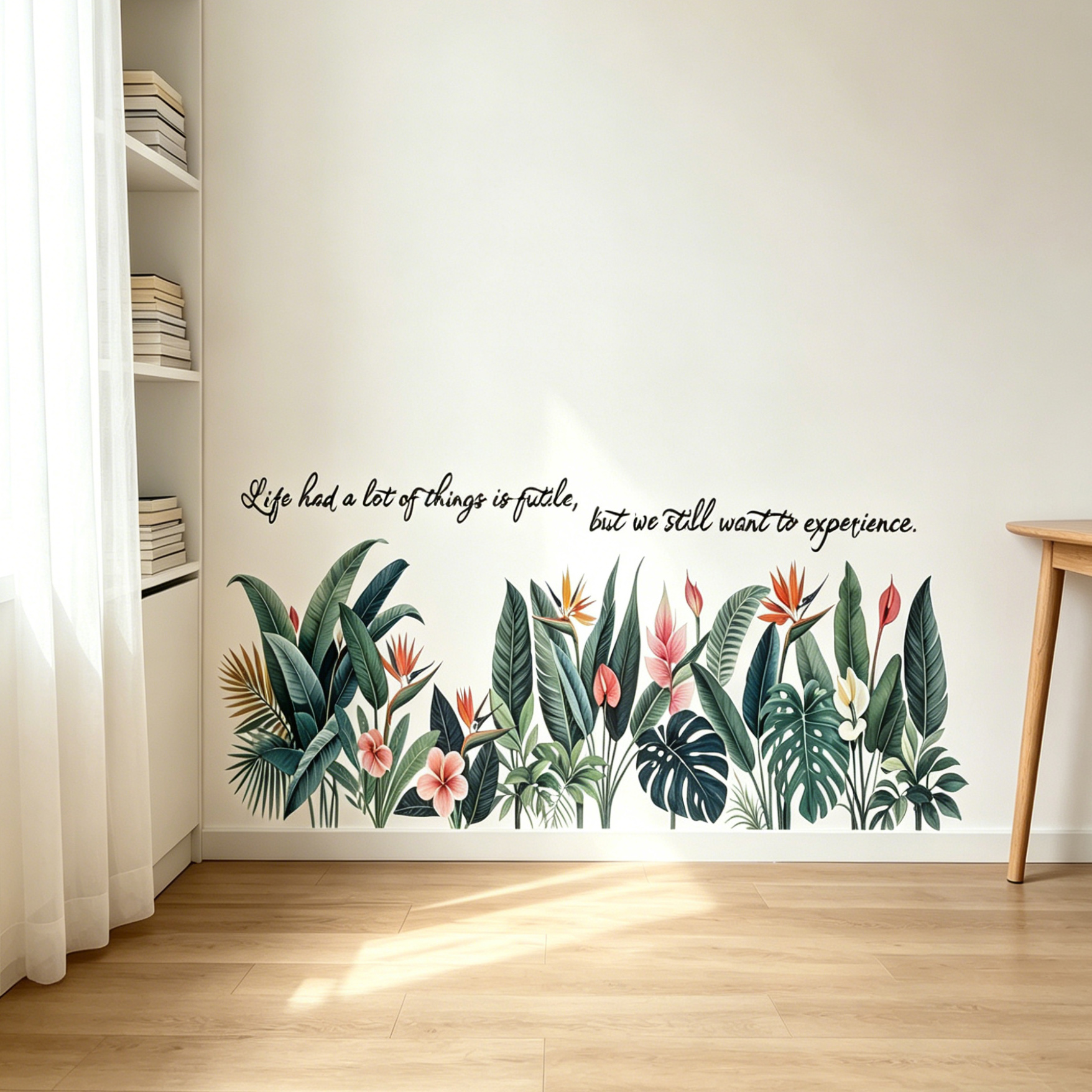 Tropical background wall stick - Pvc Panel Background recension och pris