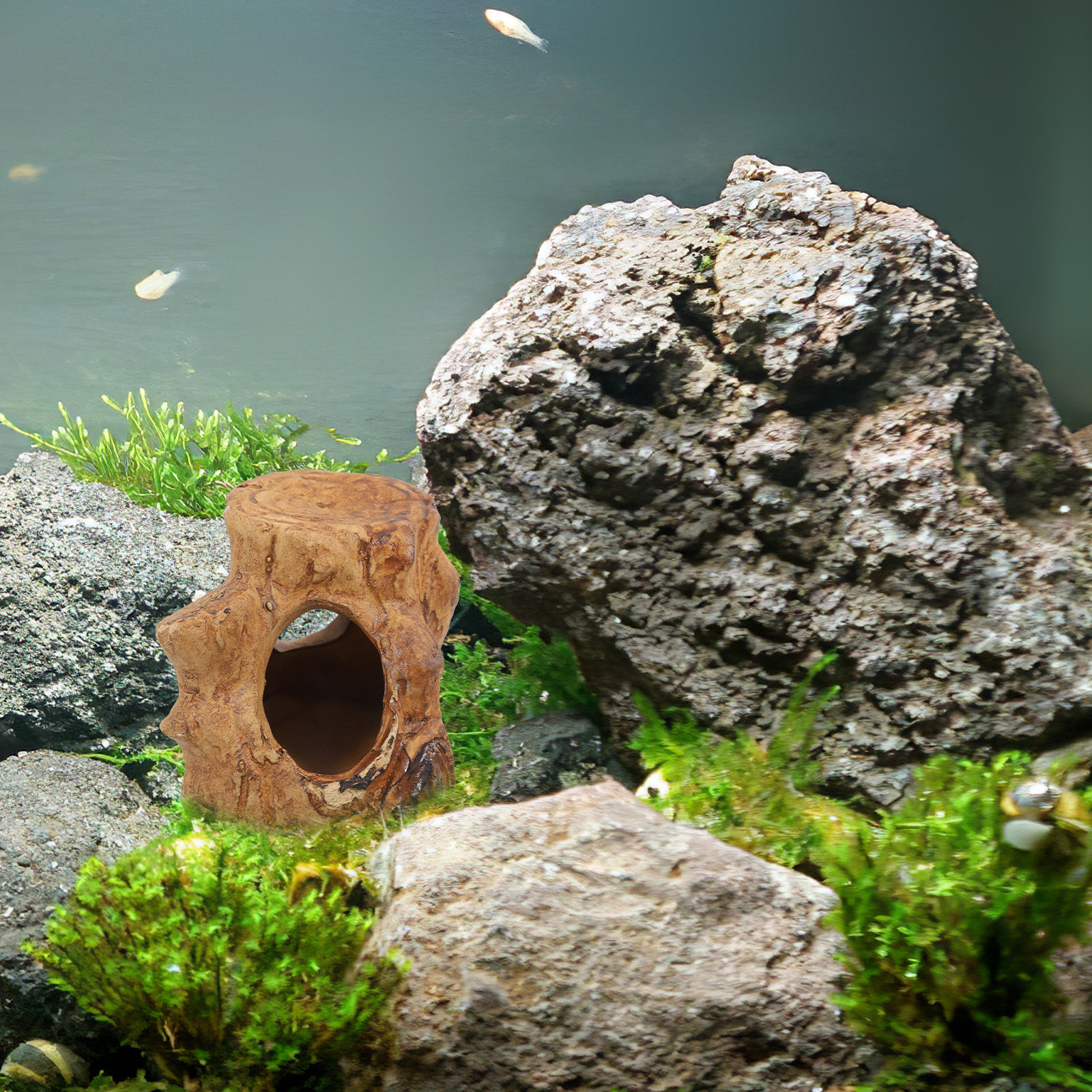 Pleco Caves Fish Tank Decorati - Hide Cave Ceramic recension och pris