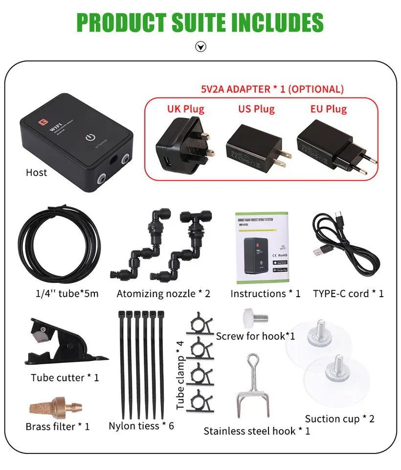 Smart WiFi Reptile Misting Sys - Misting Nozzle Reptile recension och pris