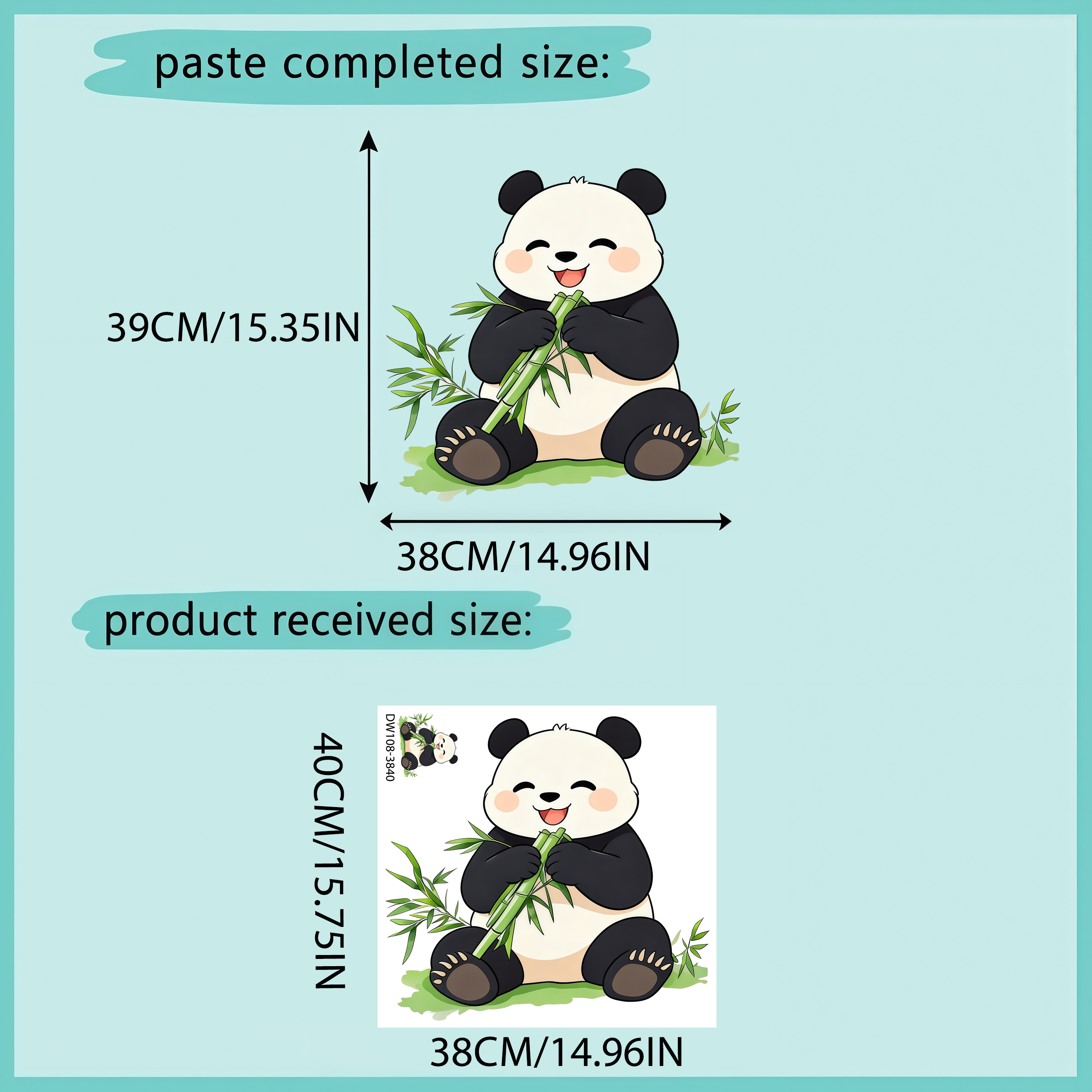Bamboo And Panda Wall Decals S - Pvc Panel Background recension och pris