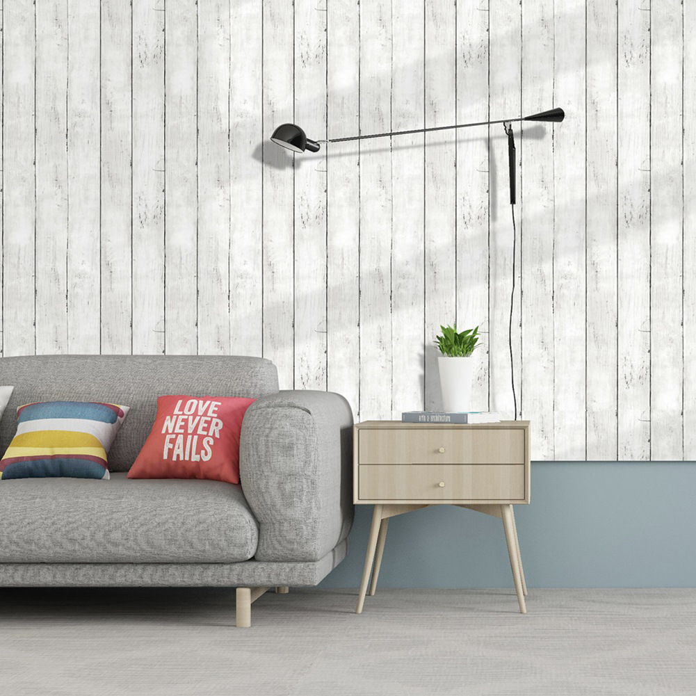 Retro Style White Wood Grain M - Pvc Panel Background recension och pris