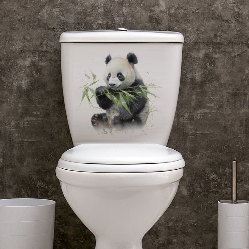 C76# Watercolor panda wall sti - Pvc Panel Background recension och pris