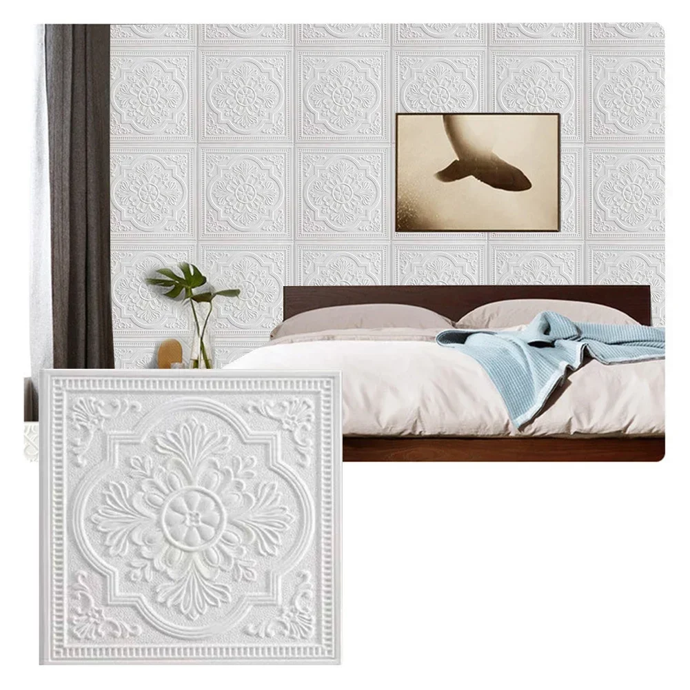 1/10 Pc 3D Wall Panel Wall Sti - Pvc Panel Background recension och pris