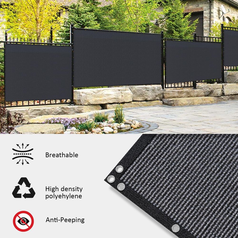 x 100ft Black Privacy Screen F - Screen Top Mesh recension och pris