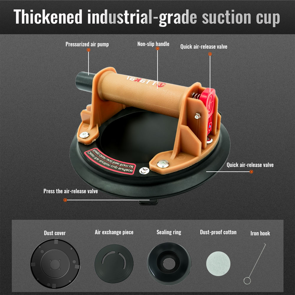8 Inch Silicone Vacuum Suction - Ceramic Tile Floor recension och pris